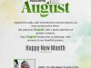 Welcome to the Month of August 