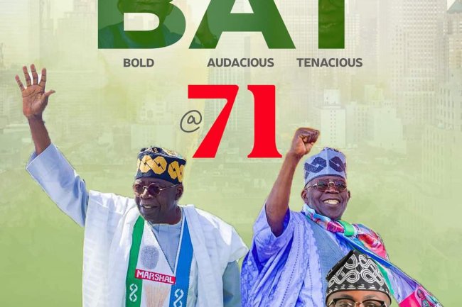 HON. OLUBUNMI TUNJI-OJO HAILS TINUBU AT 71